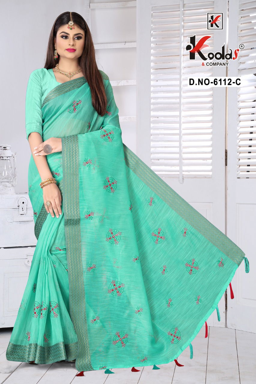 Ruhani 6112 Casual Wear Latest Designer Festive Wear Cotton Saree Collection 